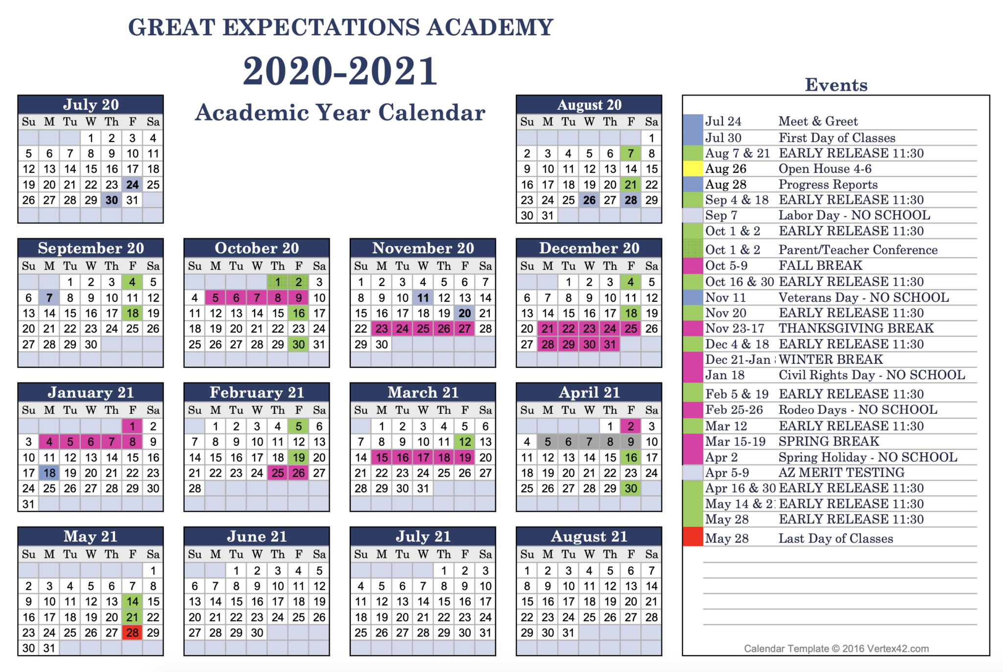 2020-2021 Calendar – Great Expectations Academy